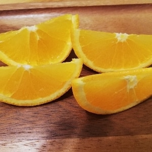 オレンジのスマイルカットの方法^_^